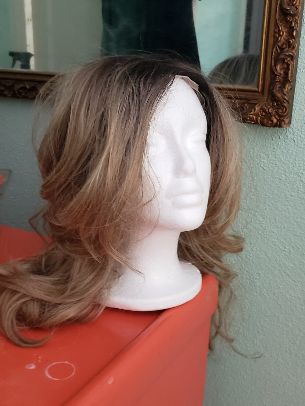 Dark Blonde Layered Women's Wig Synthetic